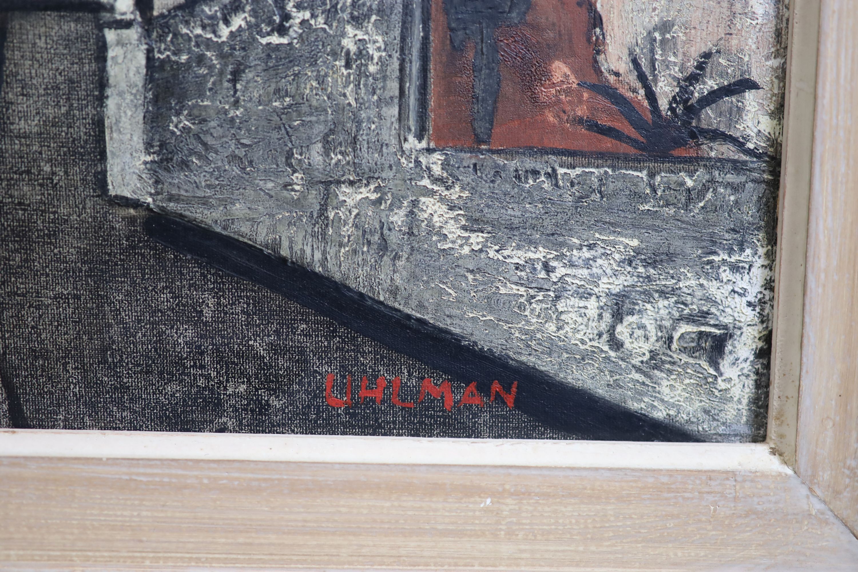 Fred Uhlmann (1901-1995), Italian Church, Oil on board, 35 x 45cm.